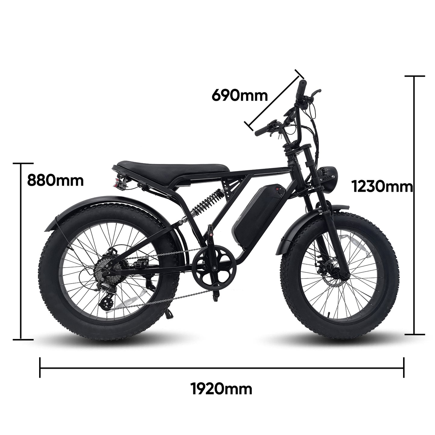 YANGOR Y-24 24inch Fat Tire 48V 500W Electric Bike